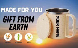 Eco-Friendly Coffee Mug 250ml – Unique Insulated Coffee & Tea Mug with Lid – NatureXpress