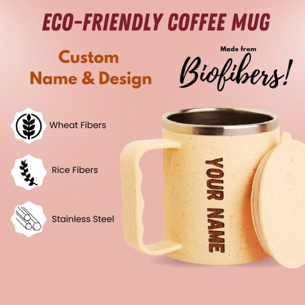 Customized Coffee Mug 250ml – Eco-Friendly Premium Insulated Coffee & Tea Mug with Lid – NatureXpress - Image 8