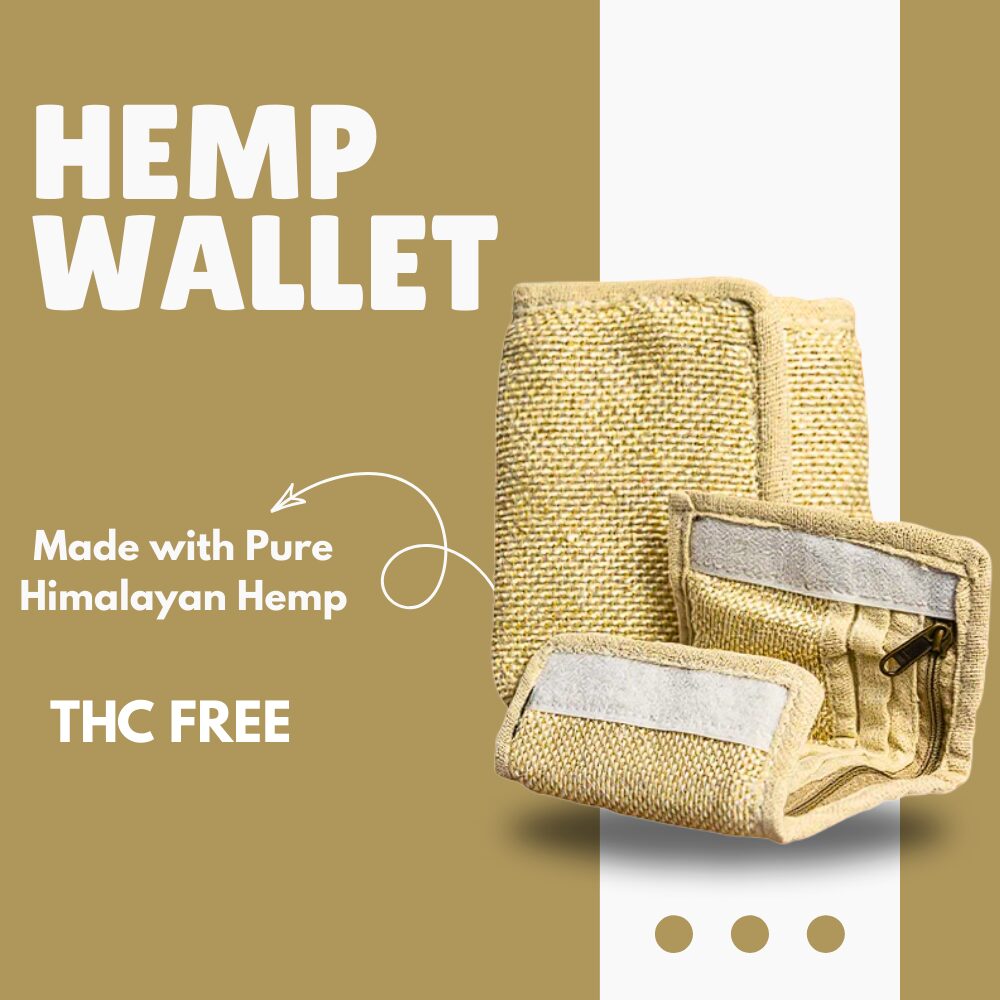 Unisex Hemp Wallet Eco-Friendly Handloom Cotton Trifold Wallet | Slim & Stylish Sustainable Purse - Image 2