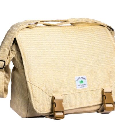 Ultimate Hemp Laptop Bag | Perfect Organic Ecofriendly Unisex Office and Travel Bag Daily (Beige)