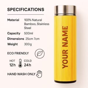 bamboo water bottle