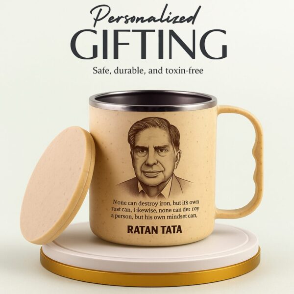 Customized Coffee Mug 250ml – Eco-Friendly Premium Insulated Coffee & Tea Mug with Lid – NatureXpress - Image 2