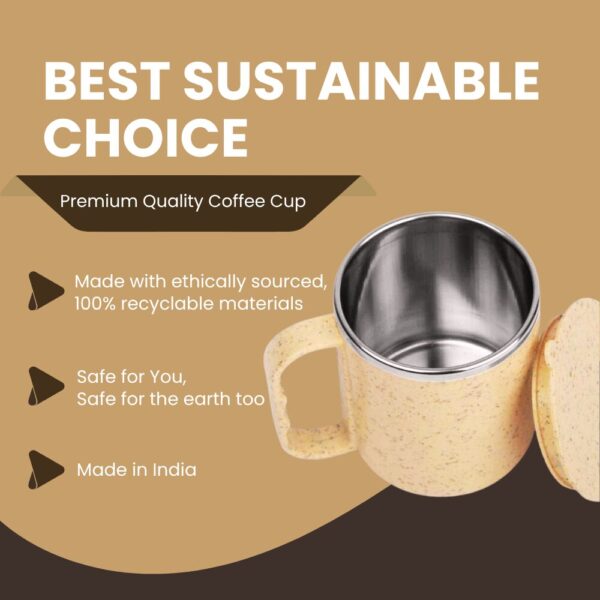 Customized Coffee Mug 250ml – Eco-Friendly Premium Insulated Coffee & Tea Mug with Lid – NatureXpress - Image 7
