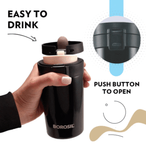 Naturexpress Custom Name Insulated Coffee Tumbler 500ml – stainless steel travel mug with double wall vacuum insulation