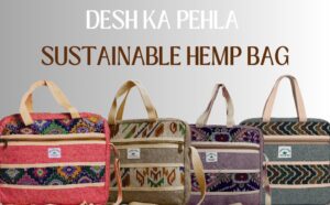 Hemp Laptop Bag for Men & Women | Eco-Friendly 18-Inch Shoulder & Office Messenger Bag (Red)