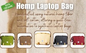 hemp laptop bag