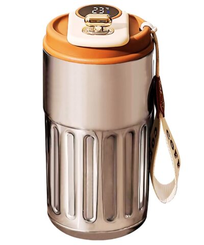 Smart Thermos Bottle with LED Temperature Display | Leakproof 500ml Stainless Steel Vacuum Flask