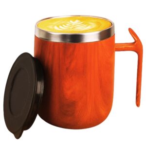 Wooden Finish Steel Mug 500 ml – Unique Insulated Coffee & Tea Mug with Lid Naturexpress ecofriendly gifts wooden sustainable nature express